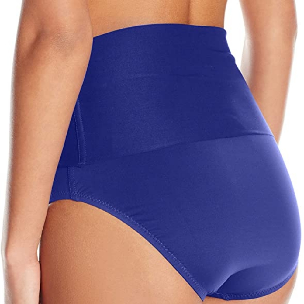 NWT TRINA TURK 4-WAY NAVY HIPSTER BOTTOM SIZE 8 - Picture 2 of 8